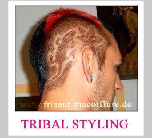 Blickfang mit einem besonderen Tribal Styling von Friseur Ma Coiffure