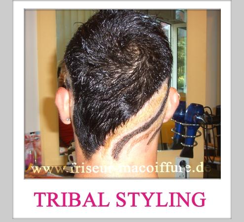 Blickfang mit einem besonderen Tribal Styling von Friseur Ma Coiffure