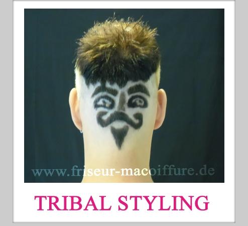 Blickfang mit einem besonderen Tribal Styling von Friseur Ma Coiffure