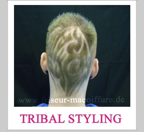 Blickfang mit einem besonderen Tribal Styling von Friseur Ma Coiffure