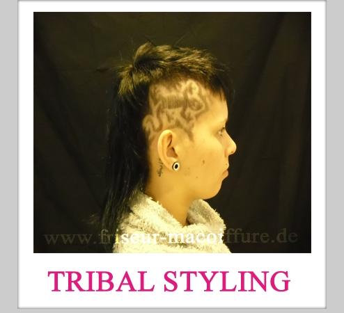 Blickfang mit einem besonderen Tribal Styling von Friseur Ma Coiffure