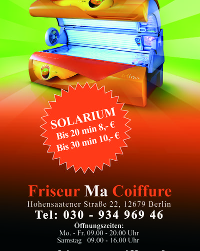 Solarium Friseur Ma Coiffure